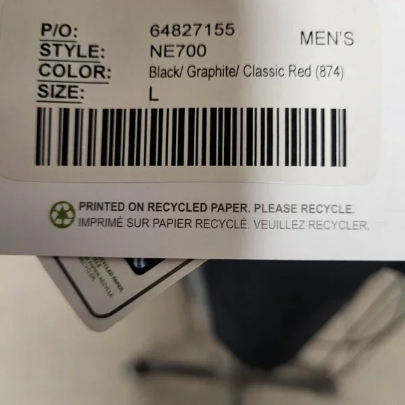 North End Apparel Interactive Colour Block Shell, Large, Black/Graphite/Red - Picture 6 of 10